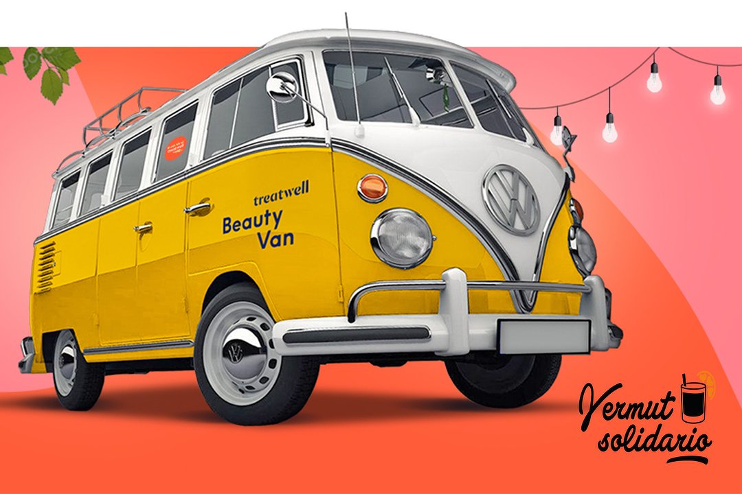 Treatwell Beauty Van - Vermut Solidario, Sagrada Familia, Barcelona