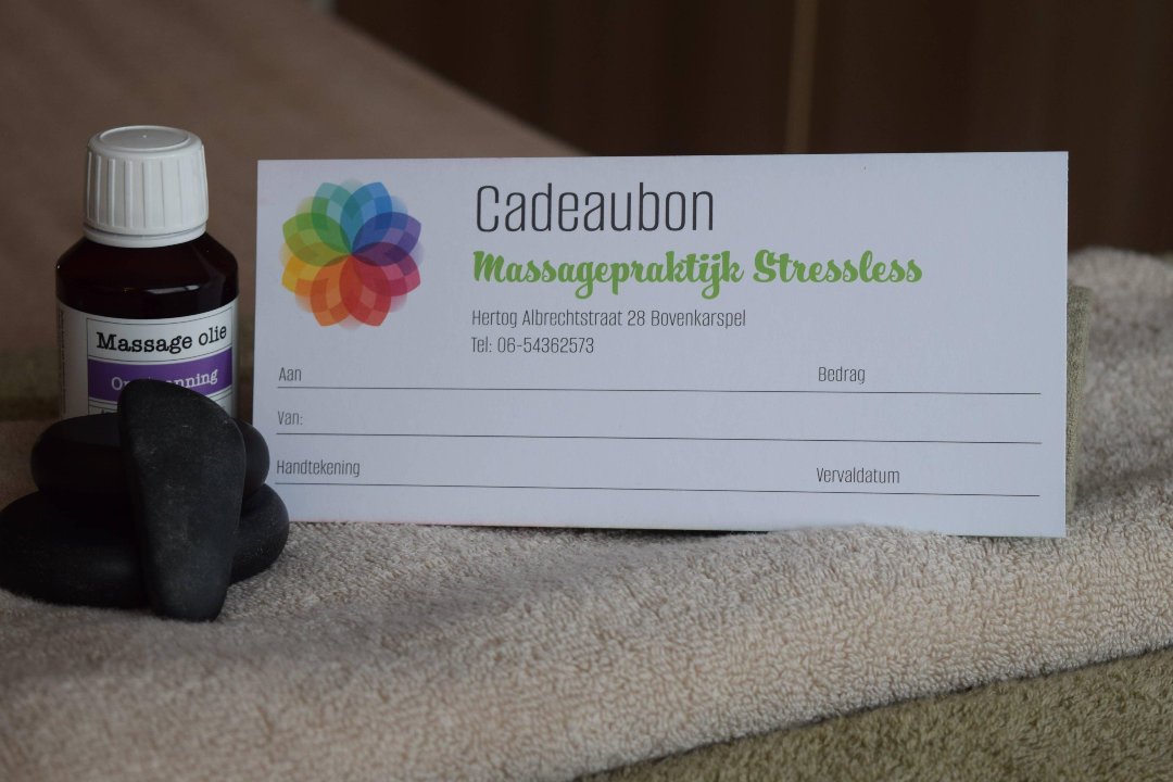 Massagepraktijk Stressless, Hoogkarspel, Noord-Holland