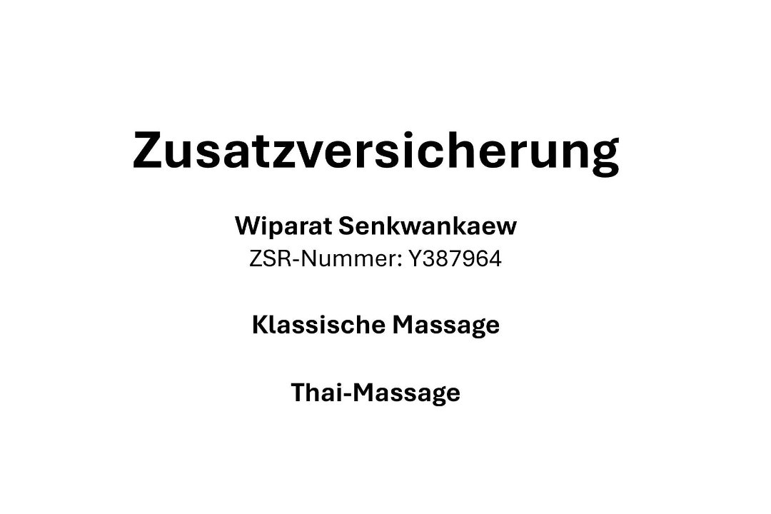 By Wipa Thai Massage, Mühlebach, Zürich