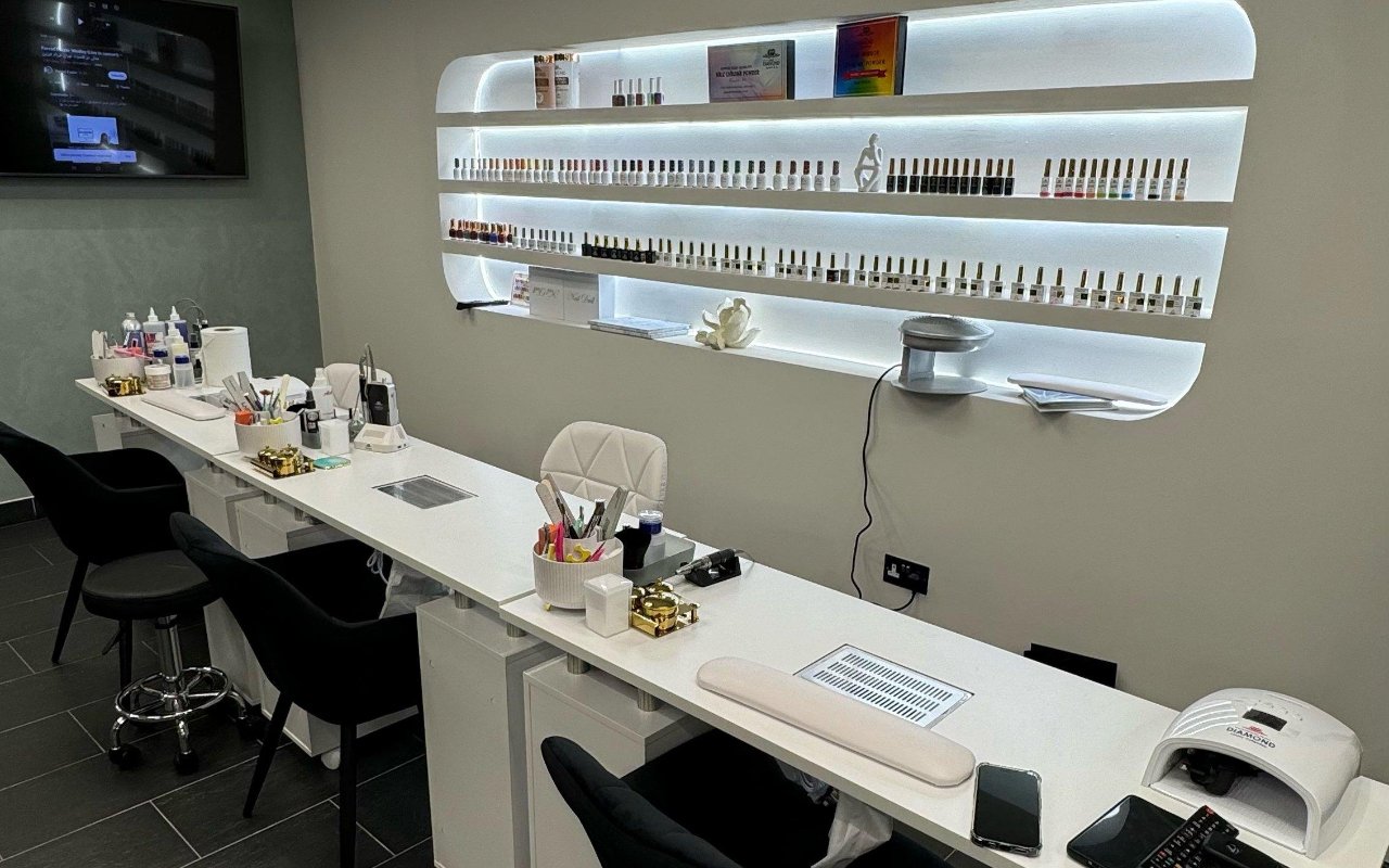 Interior of Renee Beauty Bar in Manchester