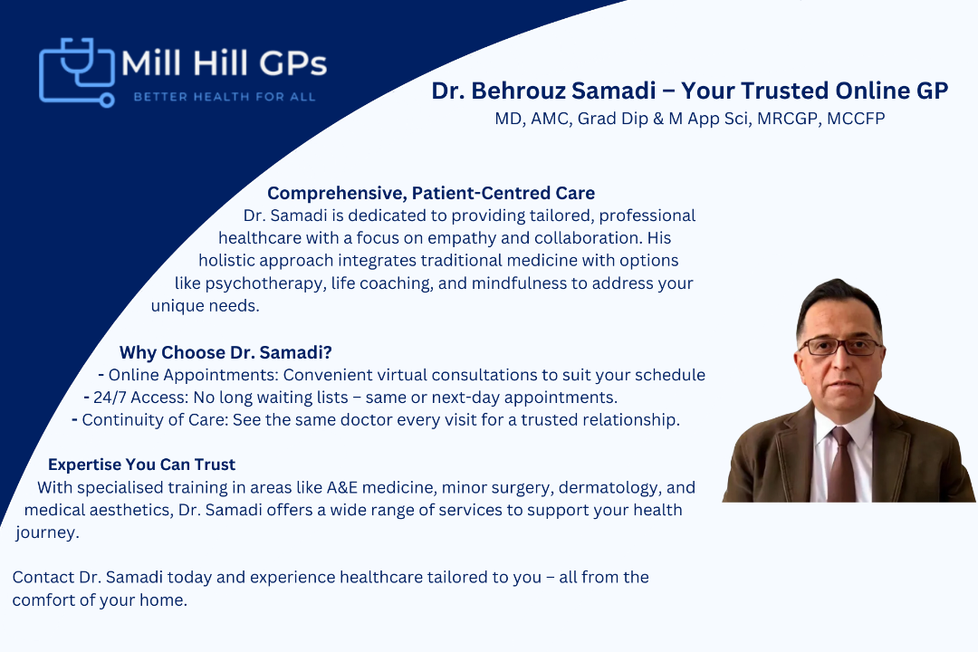 Doctor Samadi - Virtual Clinic, Mill Hill East, London