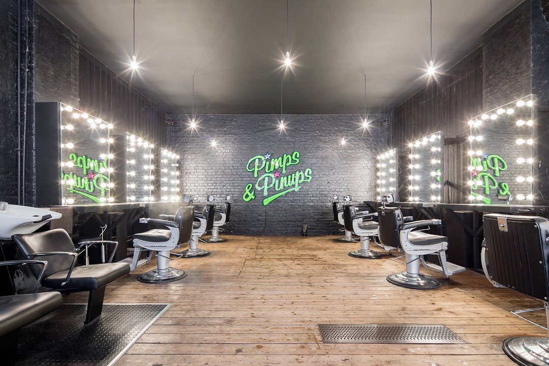 Pimps & Pinups Hair Salon, Spitalfields, London