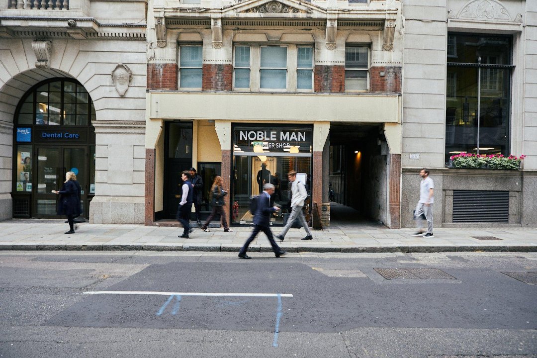 Noble Man Barbers, The Royal Exchange Jewellers, London