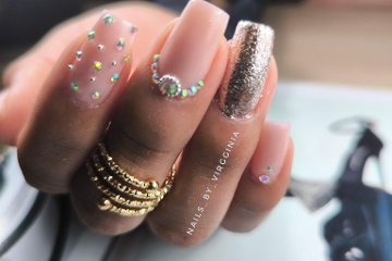 Azul Rose Beuty (Nails_by_Virgginia)