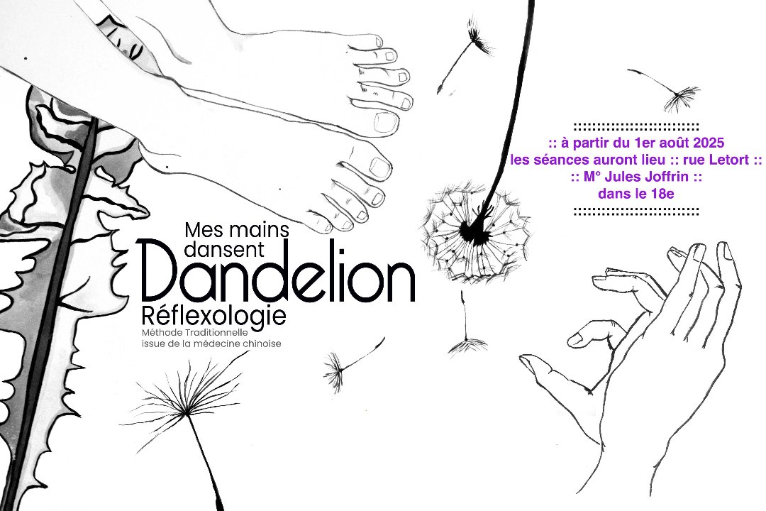 DANDELION Réflexologie 🌿 RUE LETORT 18e, Boulevard Ney, Paris