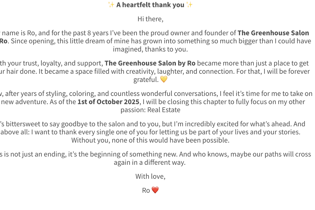 Greenhouse Salon by Ro, Johan de Witthuis, The Hague