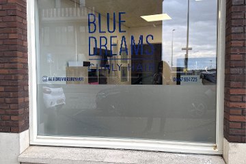 Blue dreams curly hair