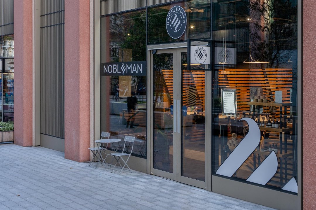 Nobleman Barber & Co (Orchard Place/St James Park), Westminster, London