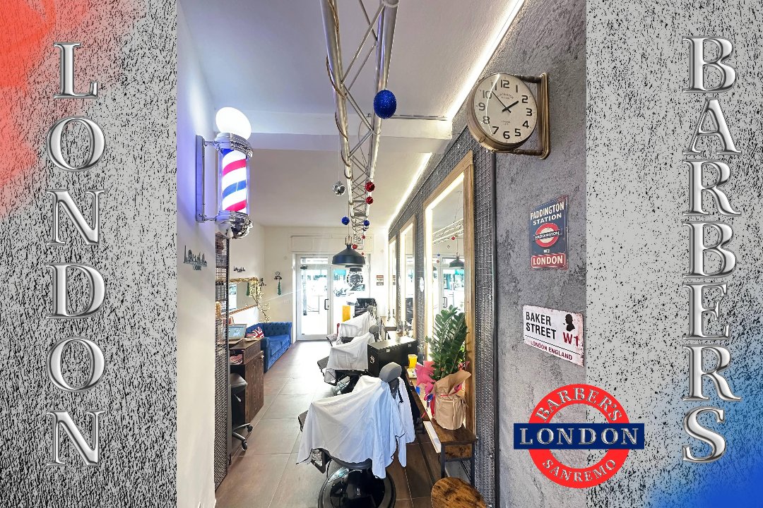 London Barber's, Sanremo, Liguria