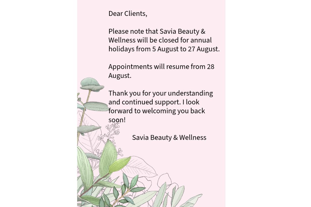 SAVIA Beauty & Wellness, Furzedown, London