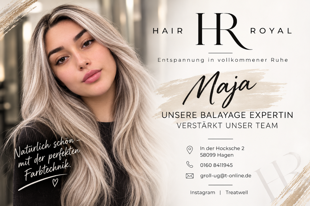 Hair-Royal, exclusivität in vollkommener Ruhe, Hagen