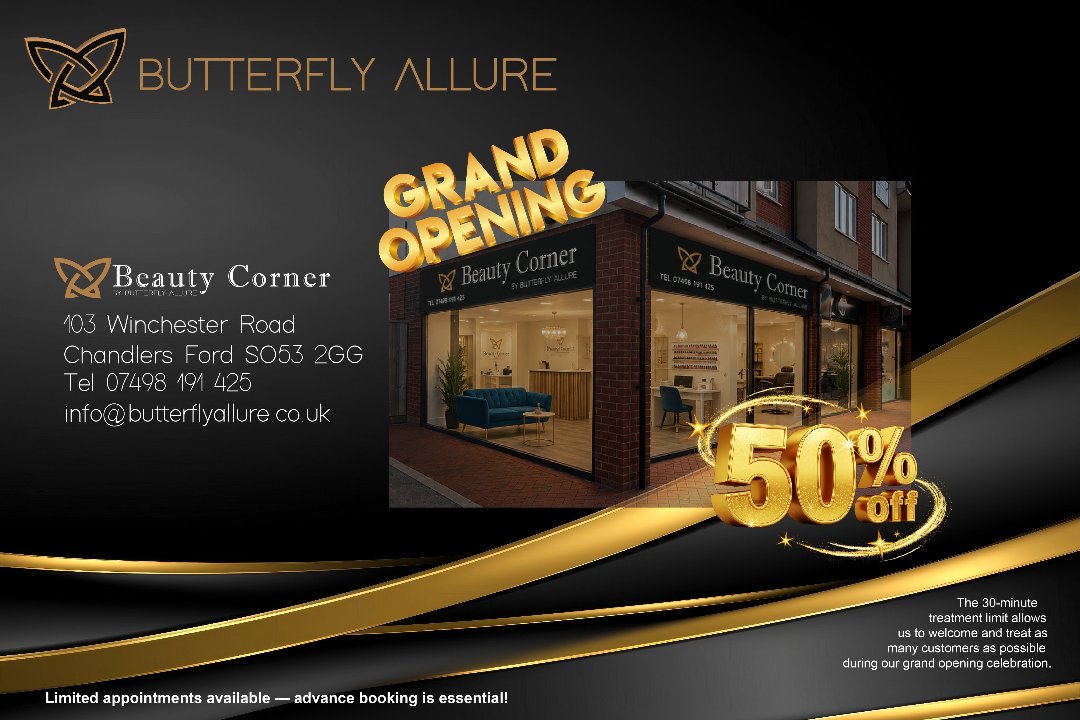Beauty Corner by Butterfly Allure, Eastleigh, Hampshire