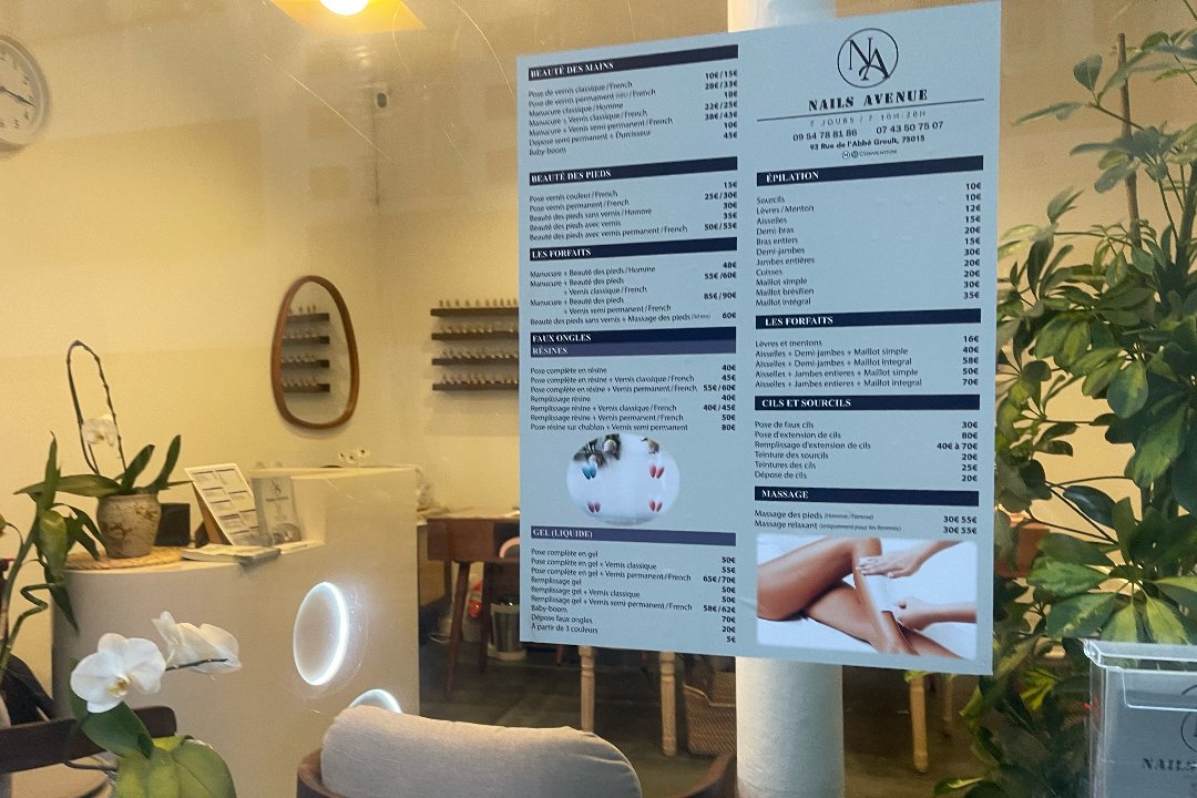Nails Avenue, Rue de Vaugirard, Paris