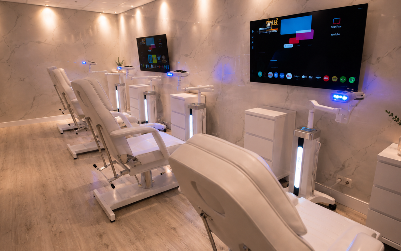 Interieur van Wenkbrauwen beauty studio Elst & Smylee tandenbleker Elst in Elst
