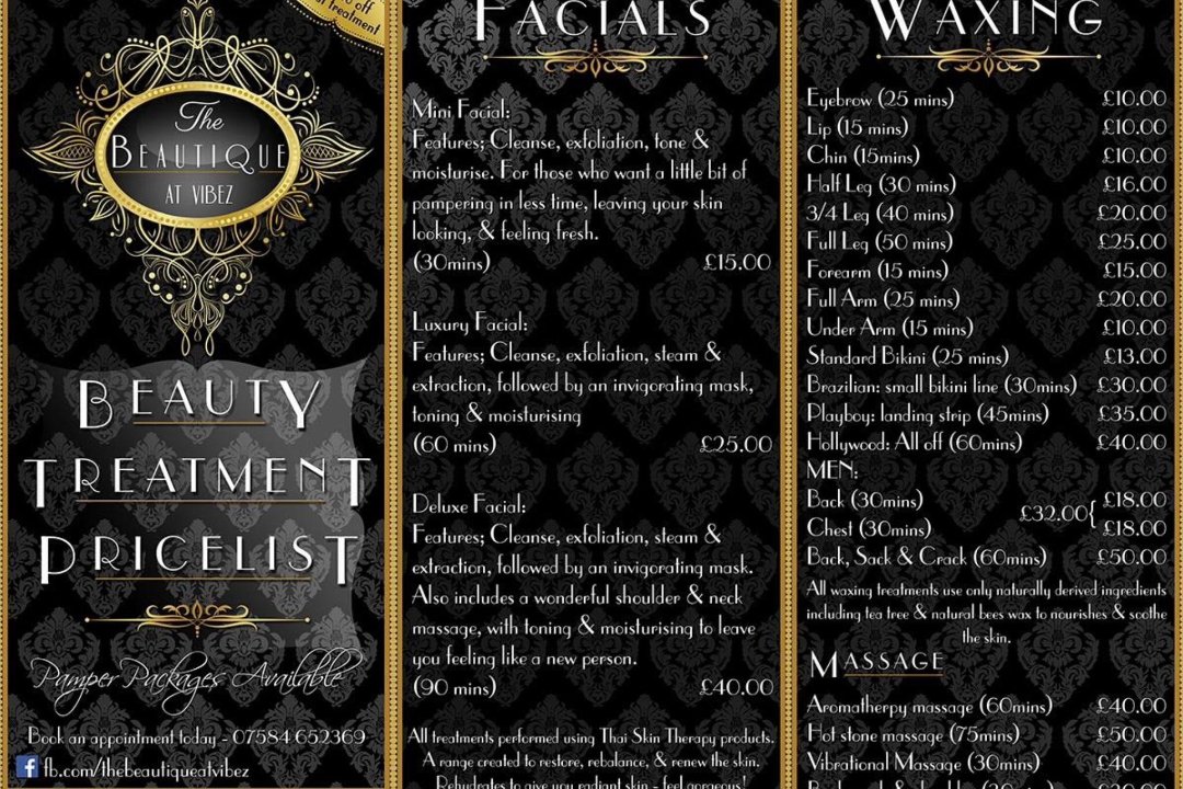 The Beautique at Vibez, Maidstone, Kent