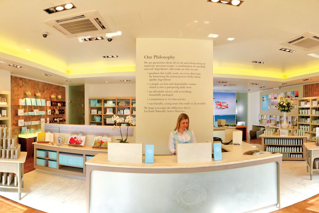 Liz Earle Naturally Active Skin Care, Chelsea, London