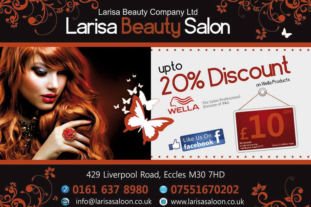 Larisa Hair and Beauty Salon, Eccles, Salford