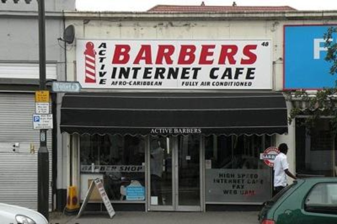 Active Barbers & Internet Cafe, Mitcham, London