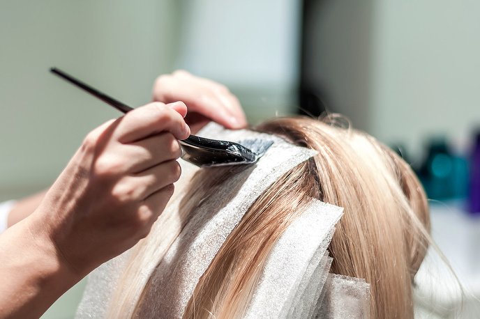 How to foil the entire head with 2 hair colors