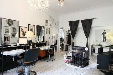 Friseursalon Scheibe