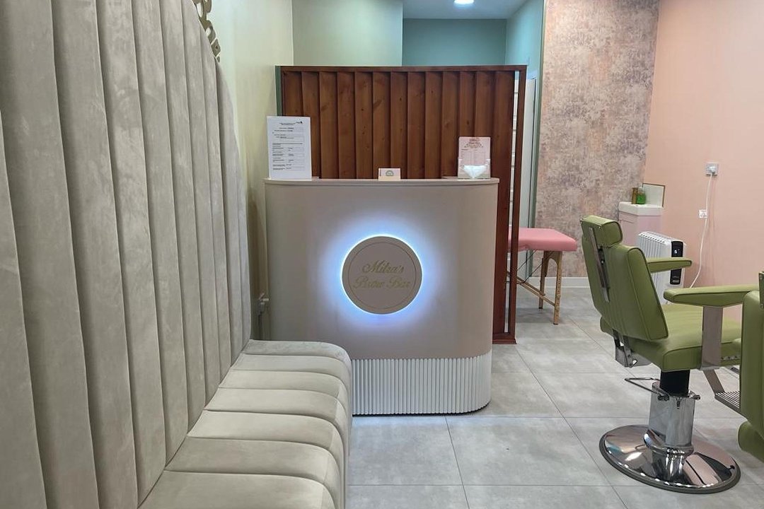 Mitra’s Brow and Nails bar, Enfield Chase, London